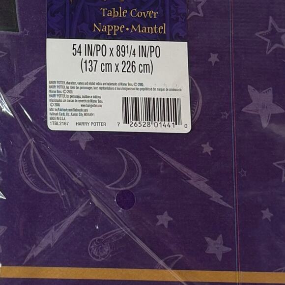 (2) - VTG 2000s Harry Potter Sorcerers Stone Plastic Table Cover Party Supplies - Picture 10 of 14